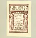 Bookplate for the Boston Public Library