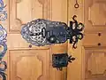 Sießen, lock on main door of monastery church