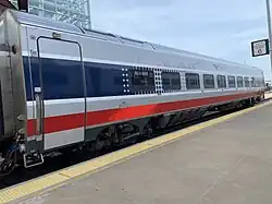 A Venture car used for Amtrak's Midwest routes