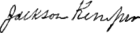 Jackson Kemper's signature