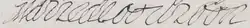 Marie de Bourbon's signature