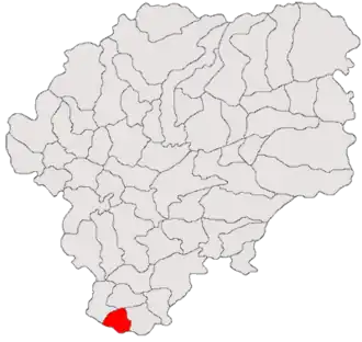 Location in Bistrița-Năsăud County