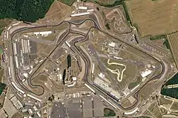 The Silverstone Circuit seen from the air