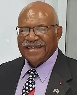 Fiji Prime Minister Sitiveni Rabuka