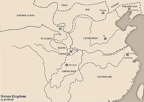 Former Liang in the northwest