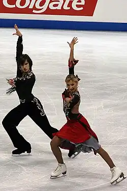 Anastasia Platonova and Andrei Maximishin at the 2006 Skate Canada International