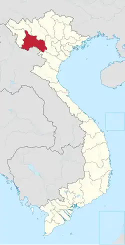 Location of Sơn La within Vietnam.