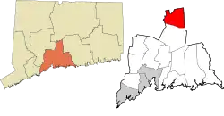 Meriden's location within the South Central Connecticut Planning Region and the state of Connecticut