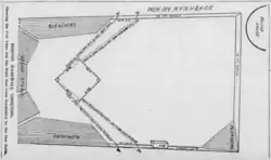 1899 diagram of South End Grounds