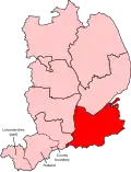 Locator map of South Holland and the Deepings constituency in Lincolnshire from 2024