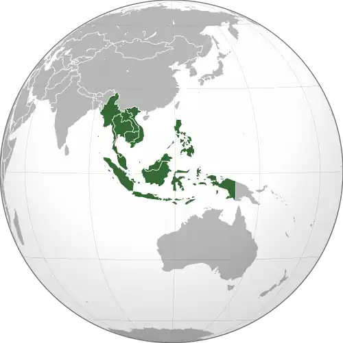 Topography of Southeast Asia.