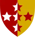 Southern Command Royal Armoured Corps (Vertical red/yellow halves with white and red stars)