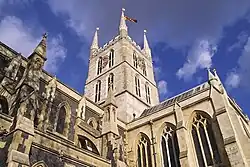 Southwark Cathedral, its southern counterpart