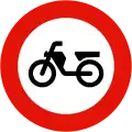R-105 No mopeds (and vehicles for people with reduced mobility)