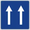 S-11a One-way road (two lanes)