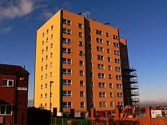 Spencerbeck House, Ormesby. Redcar and Cleveland's only high rise block of flats.