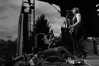 Spinnerette playing the B.C Virgin Festival, July 2009