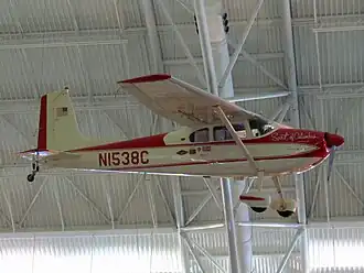 In 1964 Jerrie Mock became the first woman to fly solo around the world. Her plane, the Spirit of Columbus, hangs in the Center.