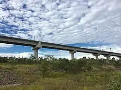 Springfield railway line viaduct