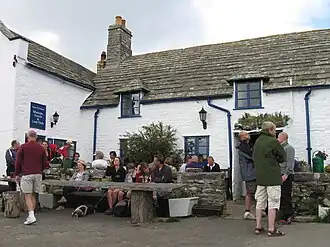 Visitors at the pub