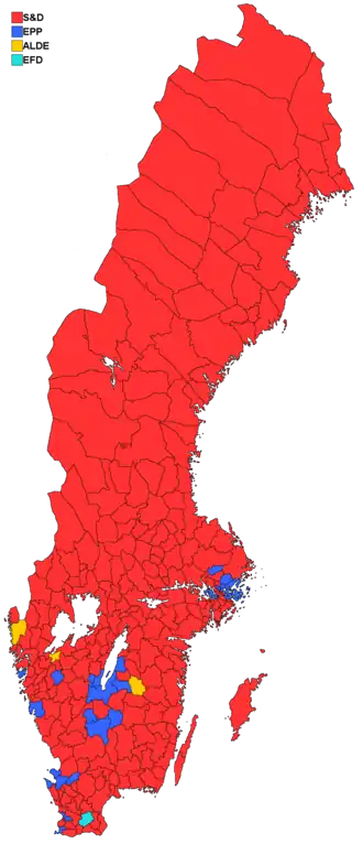 Results by municipality