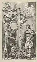 Saint Charlemagne and Saint Louis, by Grégoire Huret&nbsp;[fr], mid-17th century