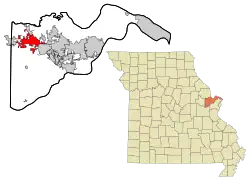 Location of Wentzville