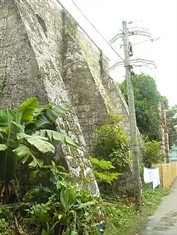 Buttresses at the cathedral's lateral wall