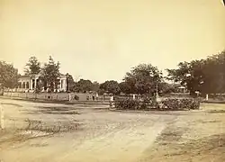 St. Mark's Church and Band Stand, Bangalore (1870). 'Views in Bangalore', of the Vibart Collection, by Albert Thomas[11]