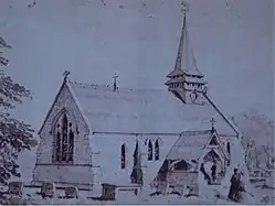 The new church in 1868, the year it was completed