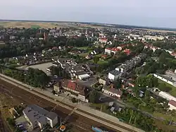 Aerial view of Olesno