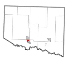 Former location within Iron County