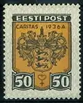 Greater coat of arms of Tallinn on a 1936 stamp