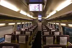 Standard class interior (Car 4) of SRT class 130000