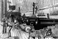 Gun deck of HMS Wolverine, 1881