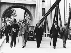 Official opening of the Indooroopilly Toll Bridge, Brisbane, 1936.