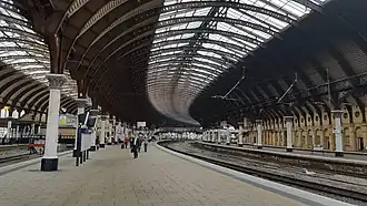 Two of the four overall roofs