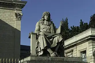 Statue of Jean-Baptiste Colbert, added with statues of other famous royal ministers in 1810