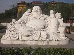 Statue of Maitreya.