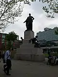 Statue in Piccadilly Gardens, Manchester