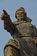 Closer look to statue of Trần Hưng Đạo