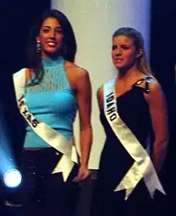 Kimberly Weible (right), Miss Idaho USA 2004