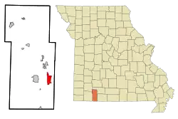 Location of Indian Point, Missouri