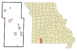 Location of McCord Bend, Missouri