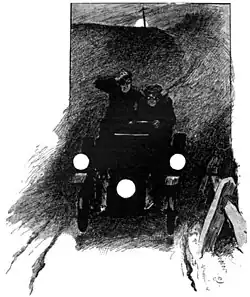 Two minutes later we were rushing through the night towards London