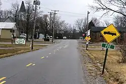 Poe streetscape in 1998