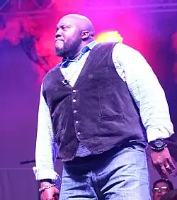 Sugaray Rayford in 2017 at the Montreal International Jazz Festival