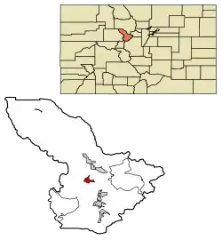 Location of the Town of Frisco in Summit County, Colorado