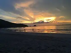 Sunset on Nai Yang beach, northern Phuket