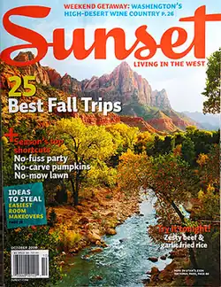 The cover of Sunset magazine